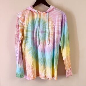 Surf Style Melbourne Beach Tie Dye Pullover Lightweight Sweatshirt NEW Size L